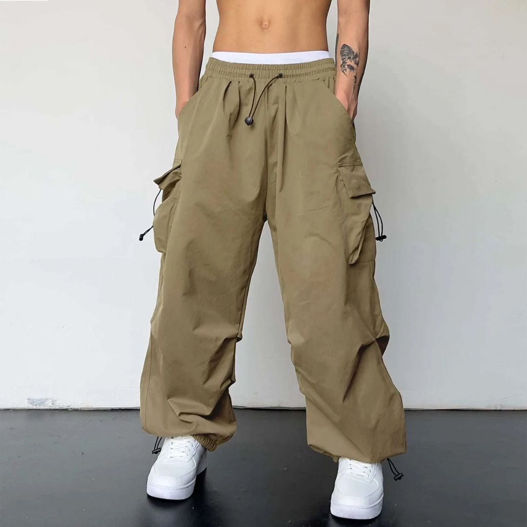 Men's Cargo Joggers with Adjustable Waist for Optimal Comfort