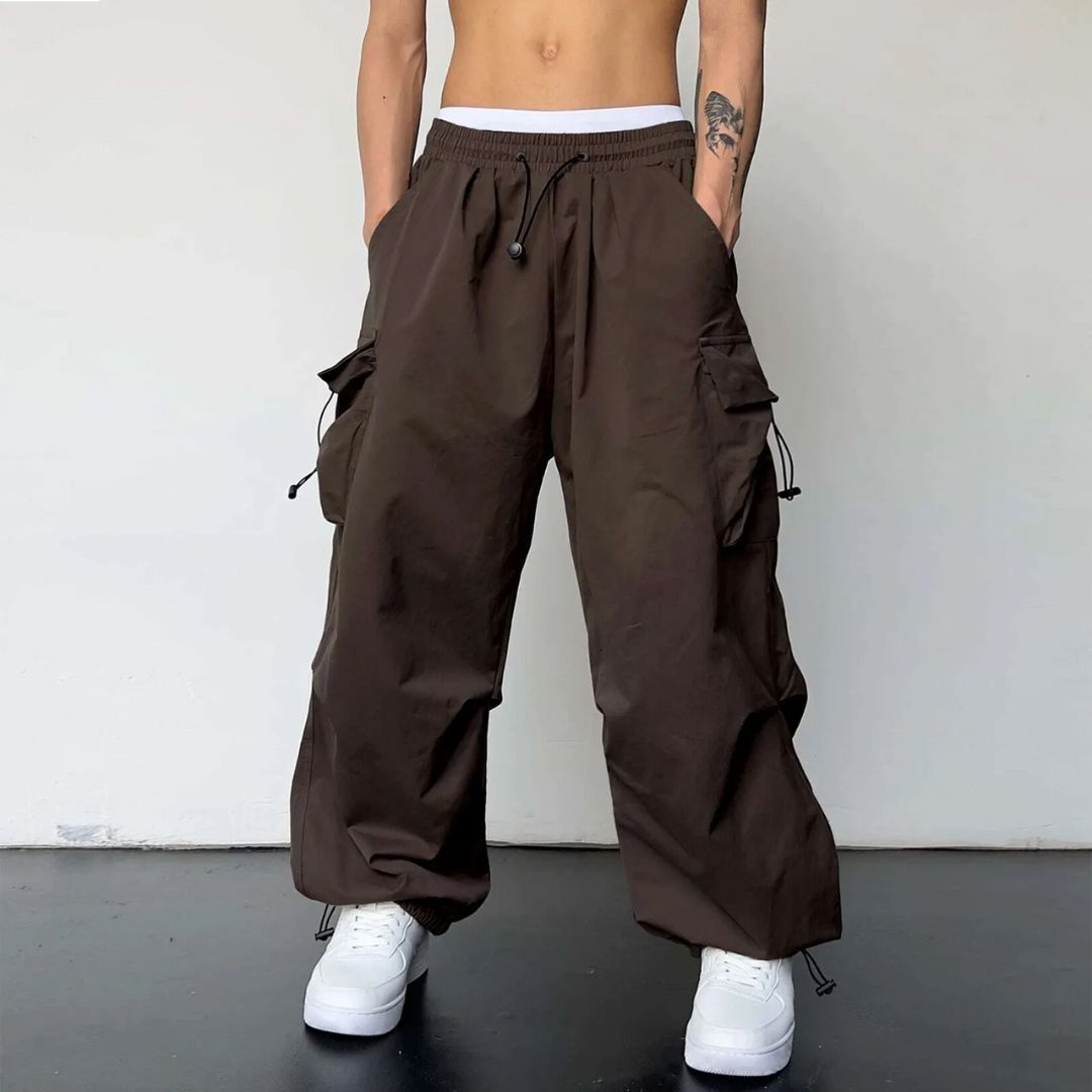 Men's Cargo Joggers with Adjustable Waist for Optimal Comfort