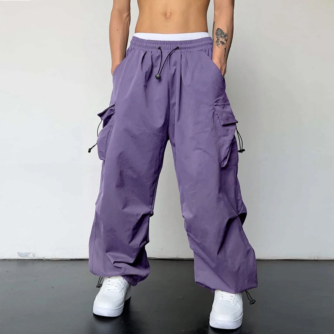 Men's Cargo Joggers with Adjustable Waist for Optimal Comfort