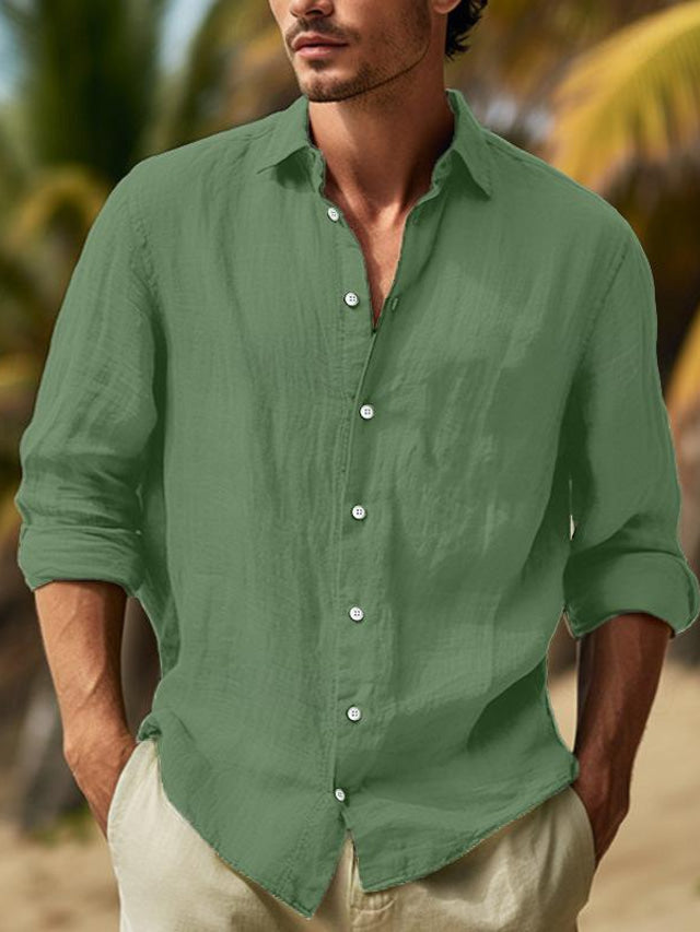 Men's Casual Button-Down Shirt