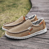Men's Casual Canvas Shoes – Soft & Breathable Slip-Ons