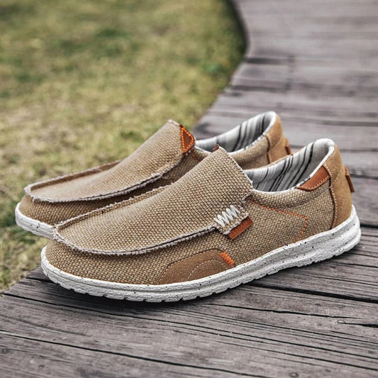 Men's Casual Canvas Shoes – Soft & Breathable Slip-Ons