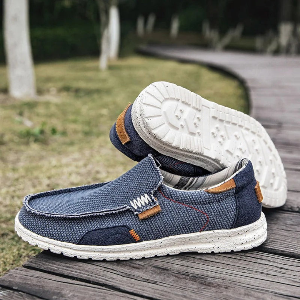 Men's Casual Canvas Shoes – Soft & Breathable Slip-Ons