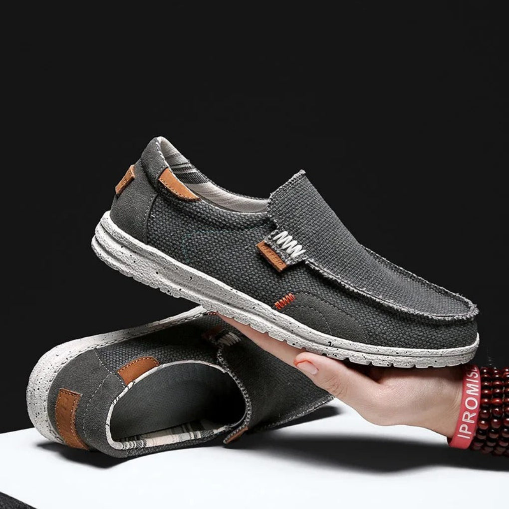 Men's Casual Canvas Shoes – Soft & Breathable Slip-Ons