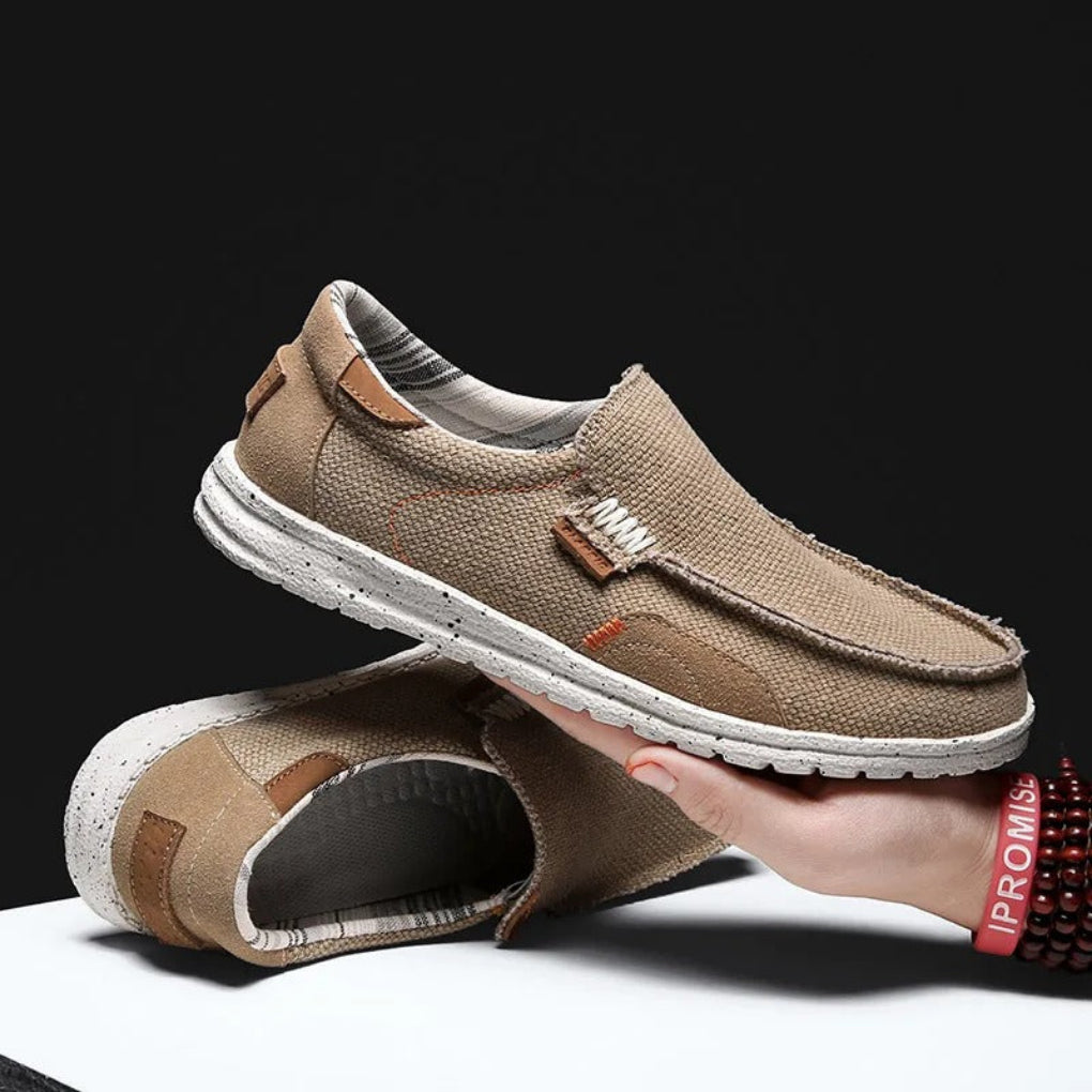 Men's Casual Canvas Shoes – Soft & Breathable Slip-Ons