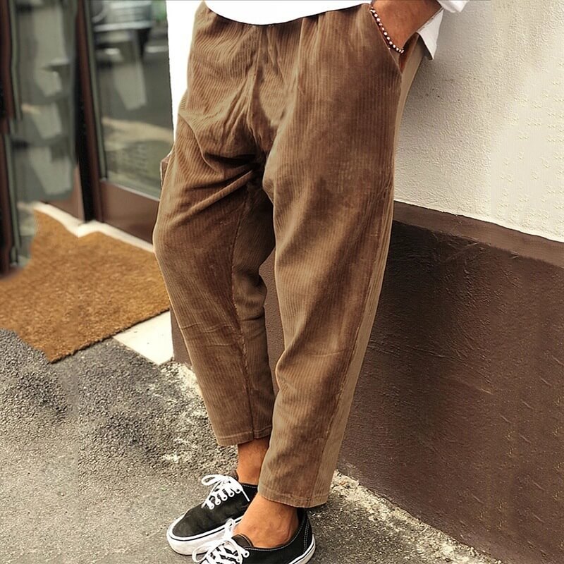 Men's Casual Cropped Trousers