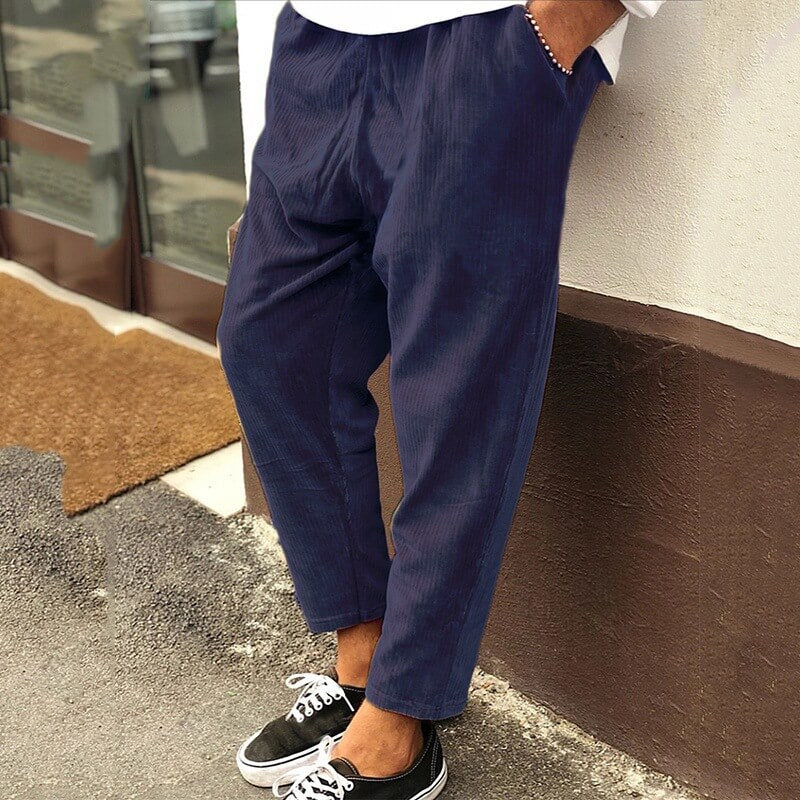 Men's Casual Cropped Trousers