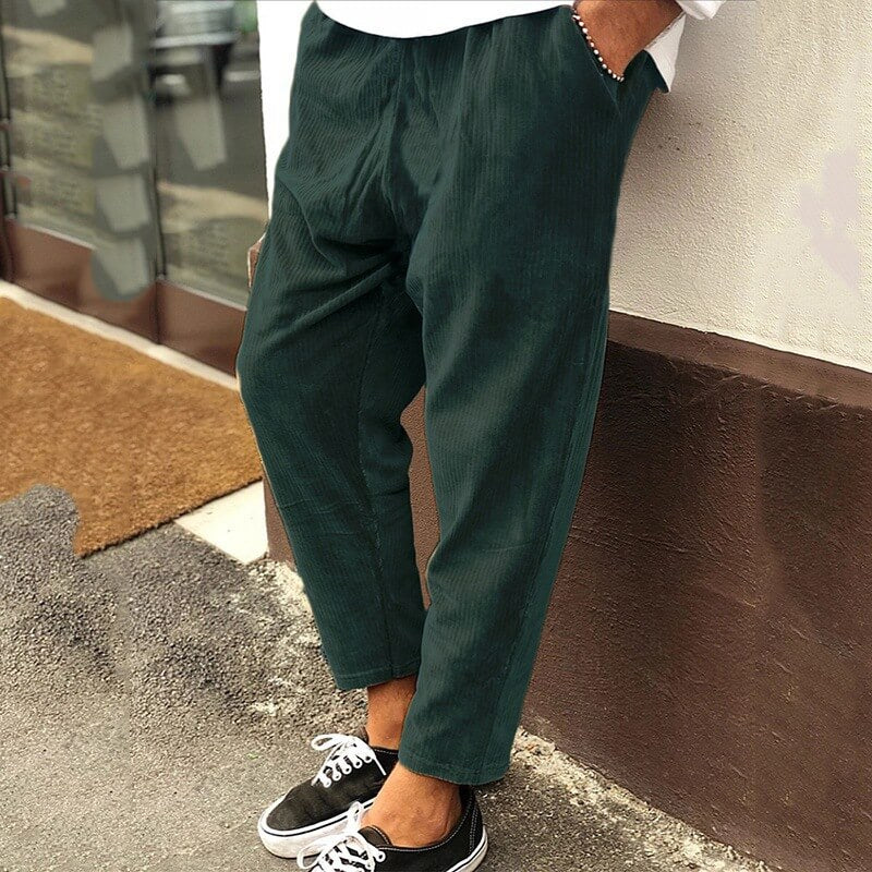 Men's Casual Cropped Trousers