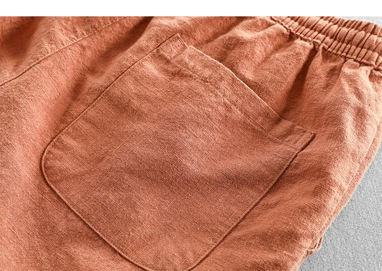 Men's Casual Elastic Waist Shorts