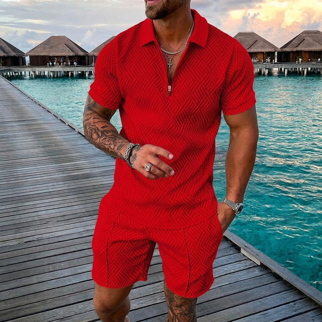 Men's Casual Short-Sleeve Summer Set