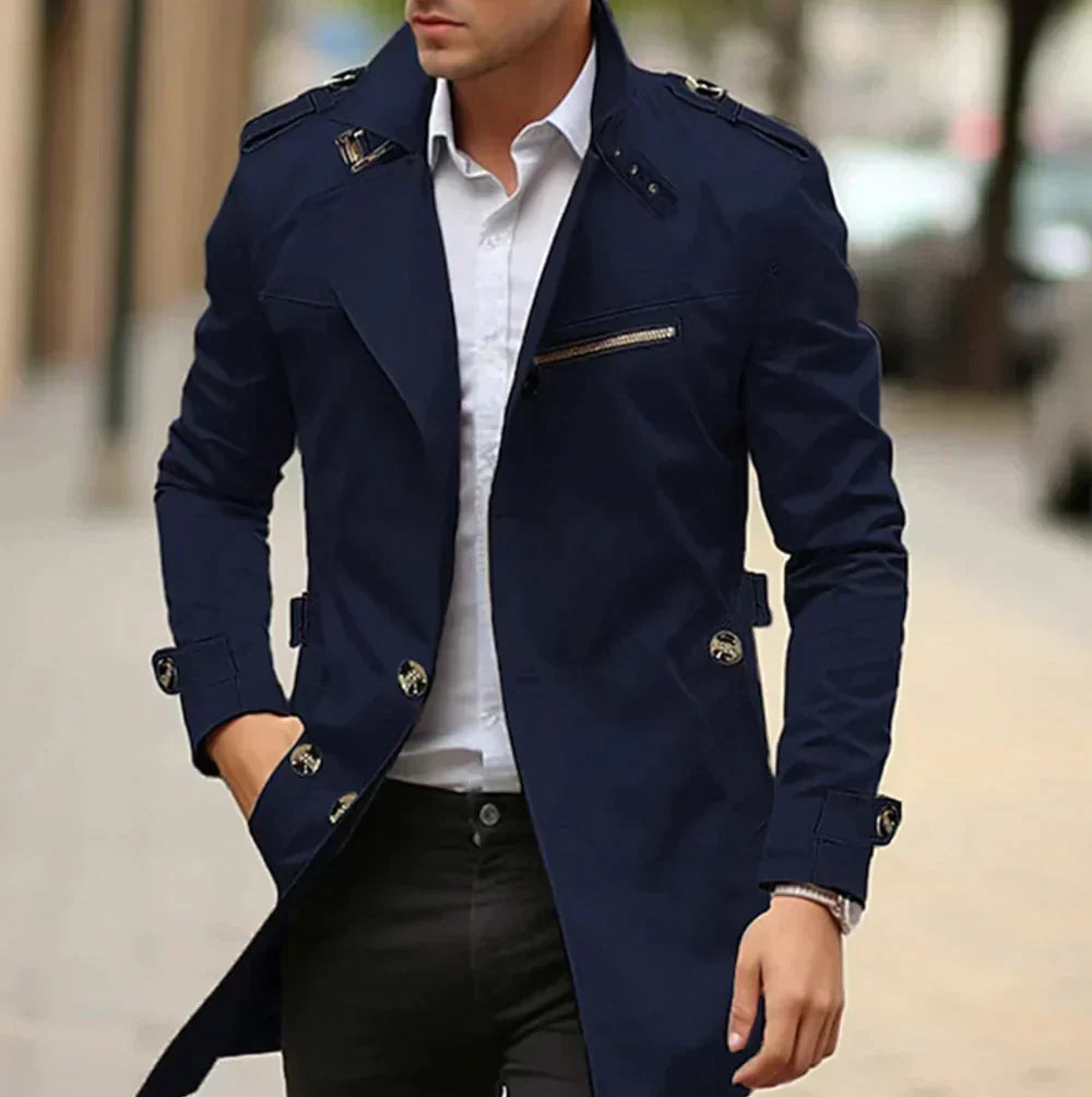 Men's Classic Autumn Trench Coat