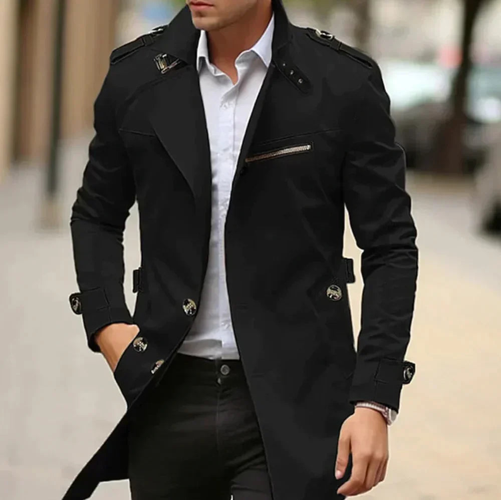 Men's Classic Autumn Trench Coat