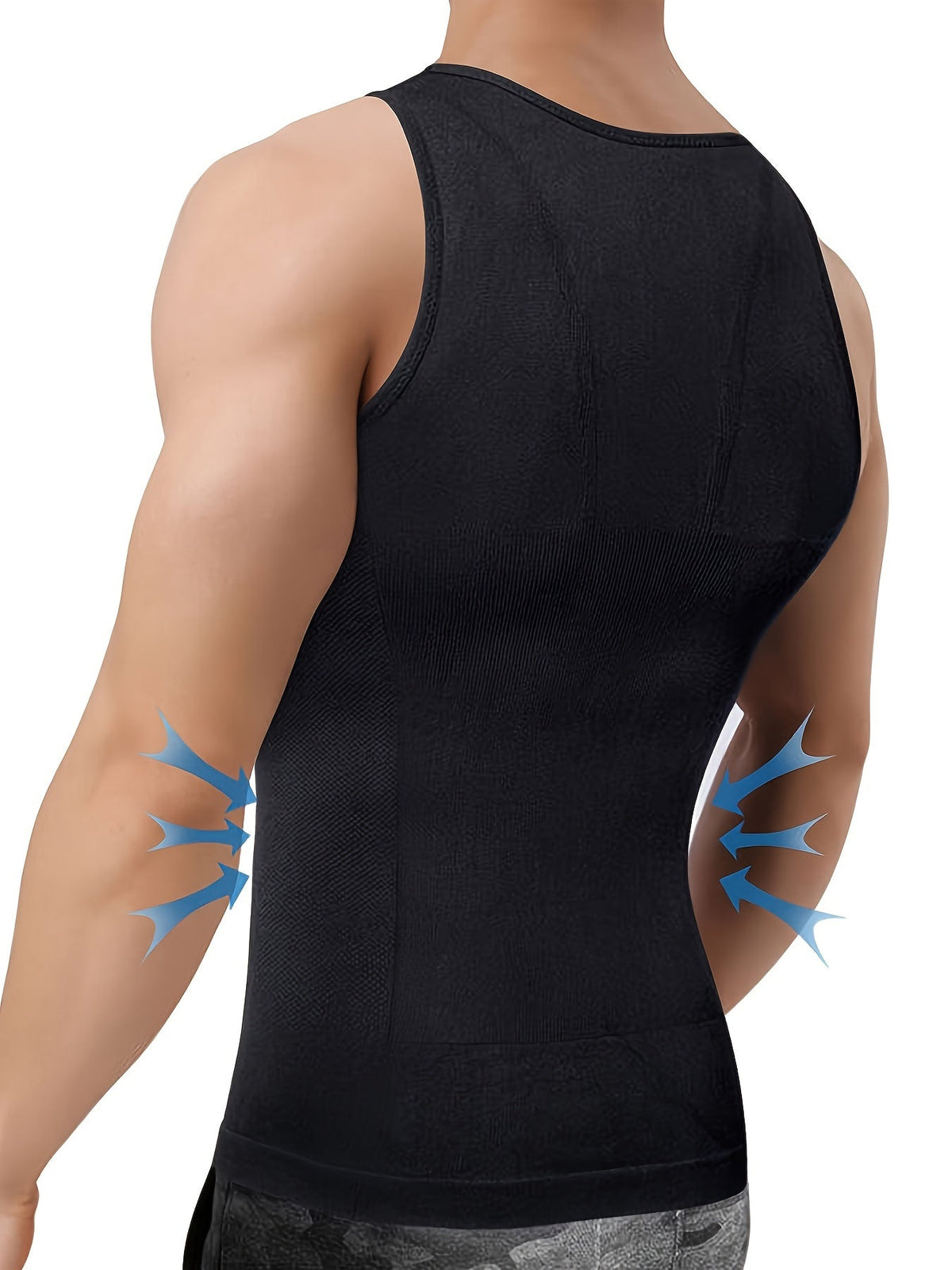 Men's Compression Tank Top | Form-Fitting Sleeveless Top | Defined Silhouette | Modern Everyday Look