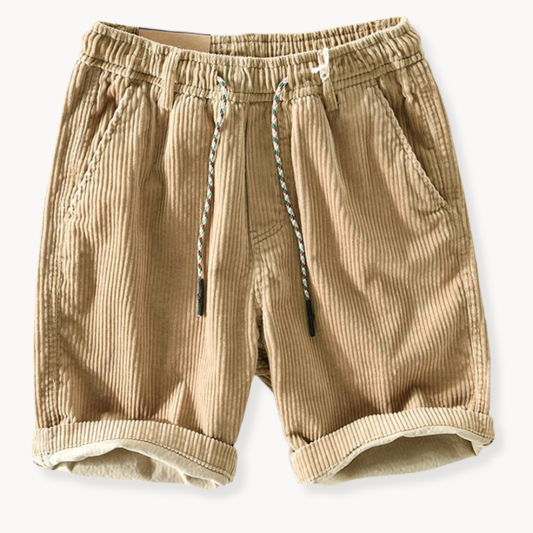 Men's Corduroy Drawstring Shorts