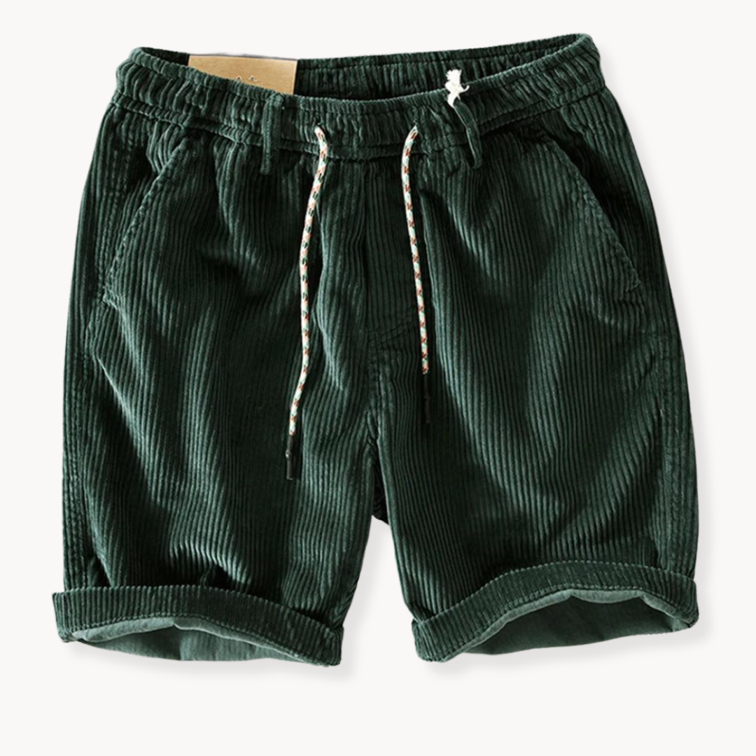 Men's Corduroy Drawstring Shorts
