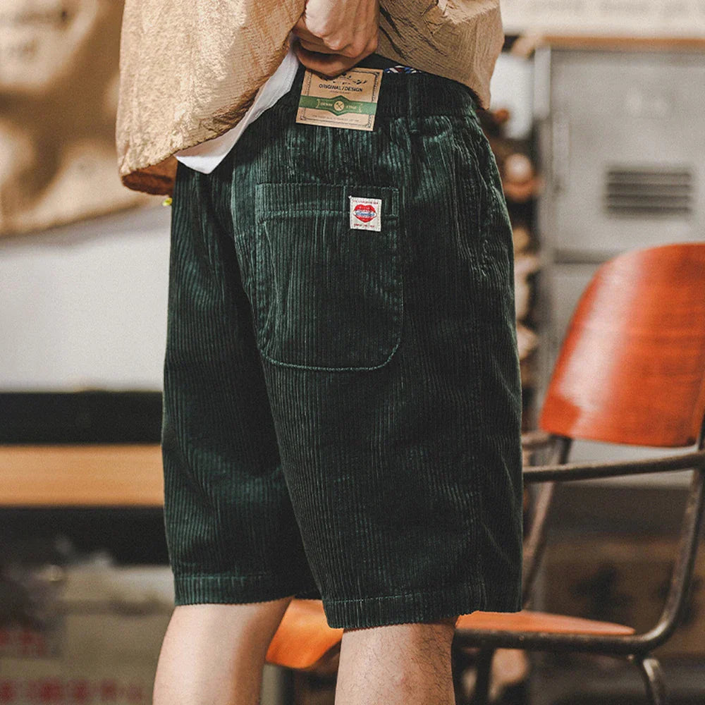 Men's Corduroy Drawstring Shorts