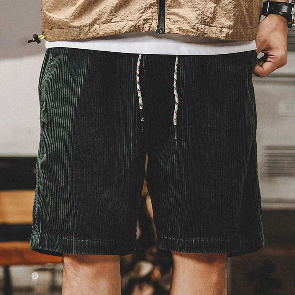 Men's Corduroy Drawstring Shorts