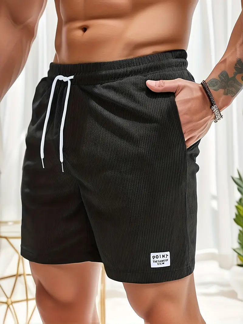 Men's Corduroy Drawstring Shorts