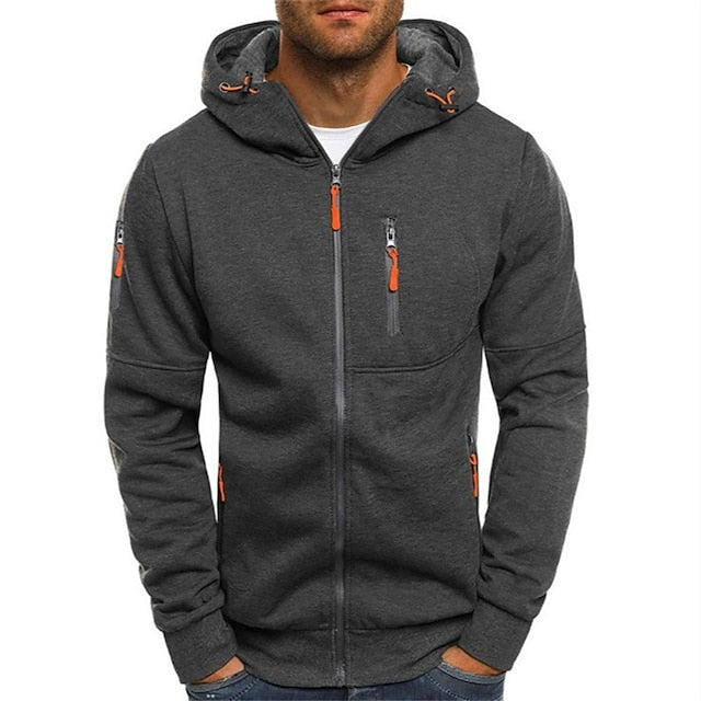 Men's Cotton Zip-Up Hoodie