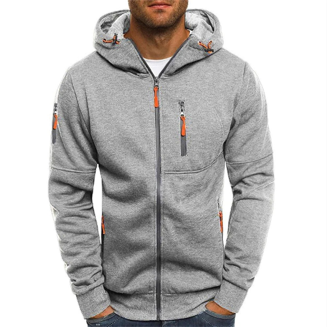 Men's Cotton Zip-Up Hoodie