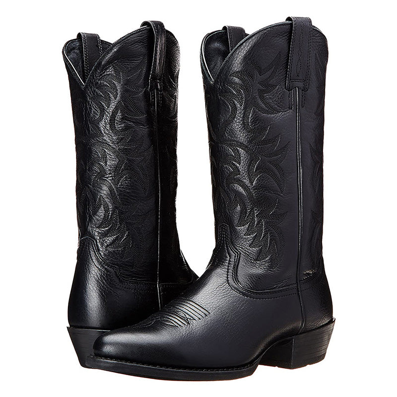 Men's Cowboy Boots - Black & Brown