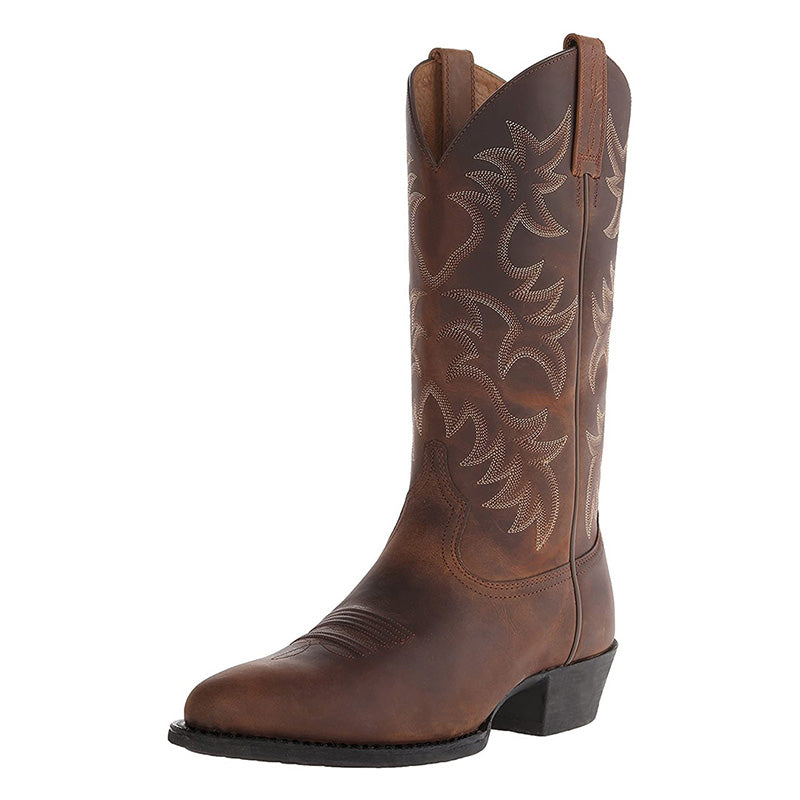 Men's Cowboy Boots - Black & Brown