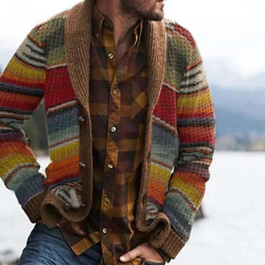 Men's Cozy Shawl Collar Cardigan