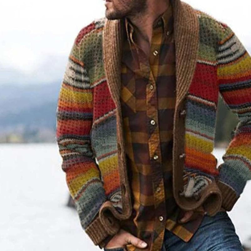 Men's Cozy Shawl Collar Cardigan