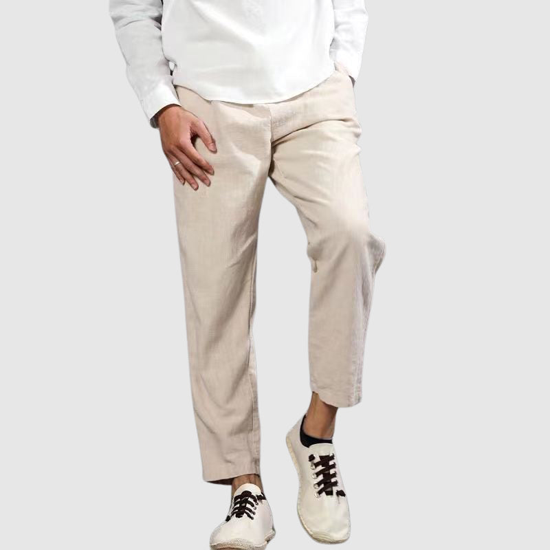 Men's Cropped Casual Trousers