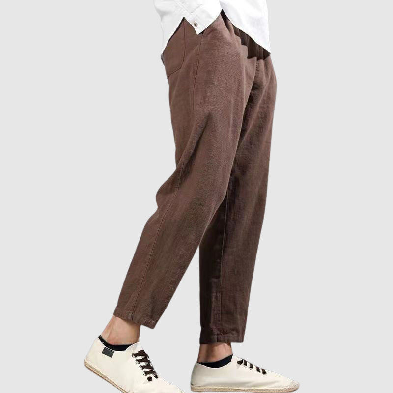 Men's Cropped Casual Trousers