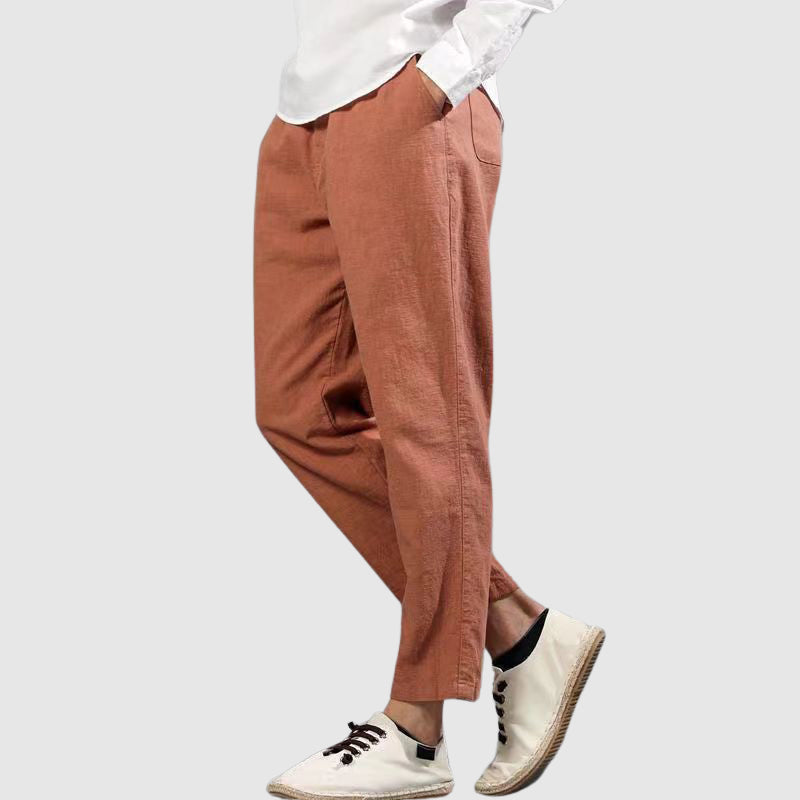 Men's Cropped Casual Trousers