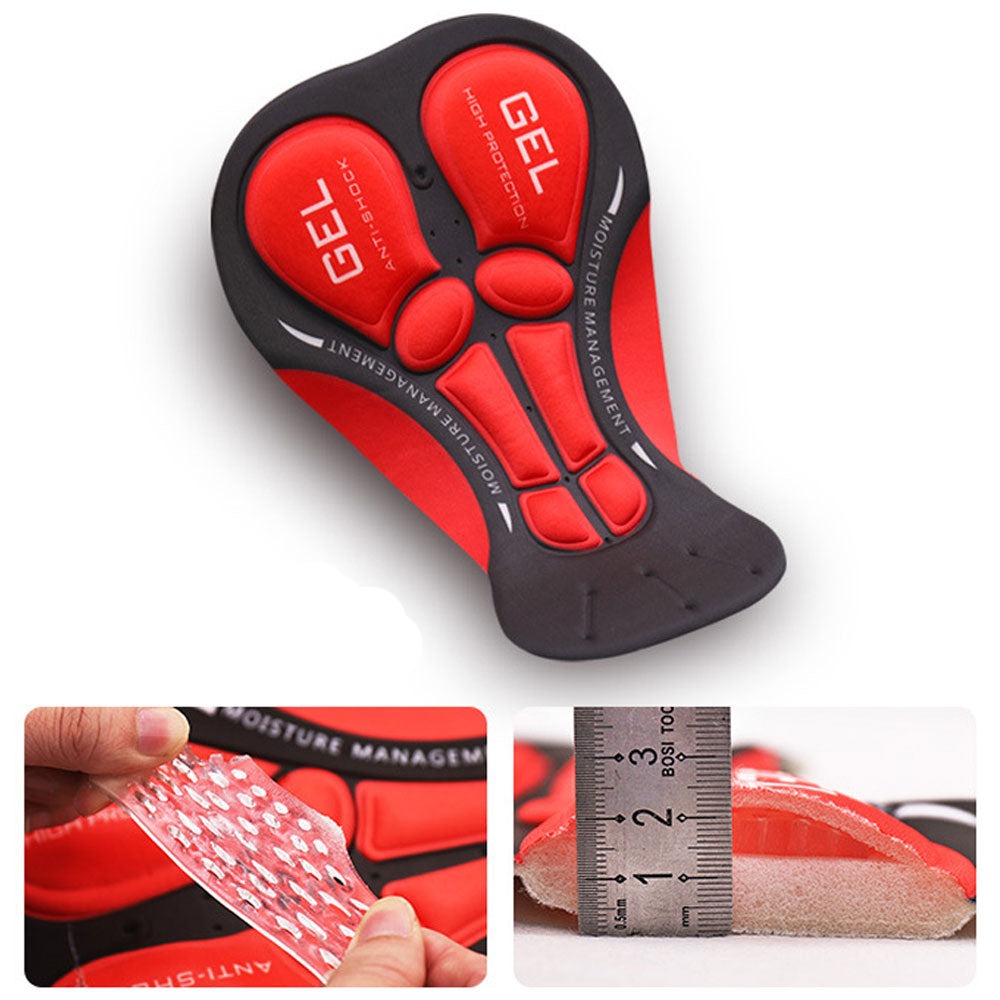 Men's Cycling Shorts with 5D Gel Pad for Superior Comfort and Shock Absorption