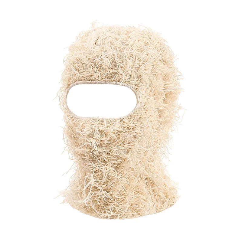 Men's Distressed Camouflage Full Face Mask Warm Winter Ski Balaclava