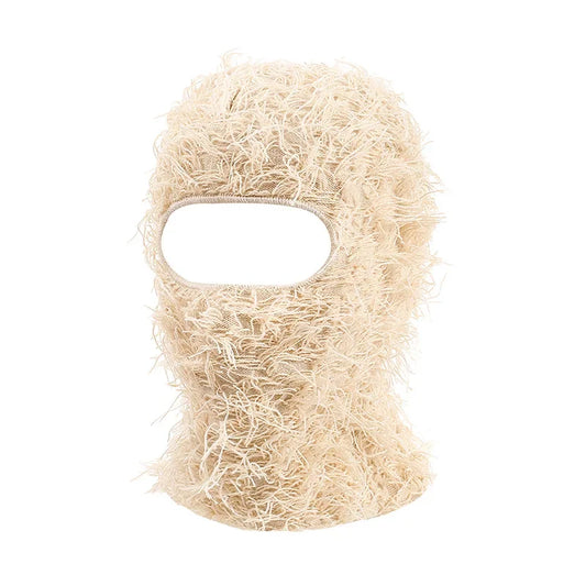 Men's Distressed Camouflage Full Face Mask Warm Winter Ski Balaclava