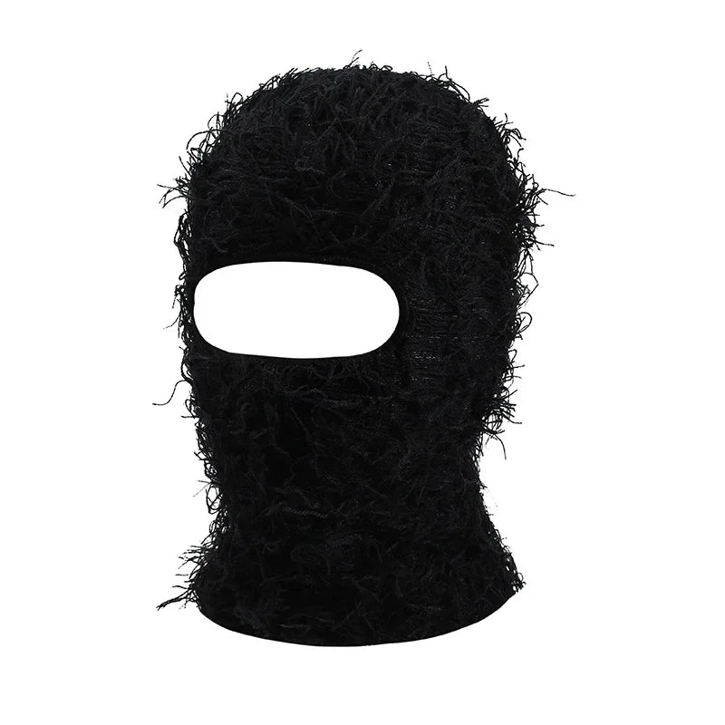 Men's Distressed Camouflage Full Face Mask Warm Winter Ski Balaclava