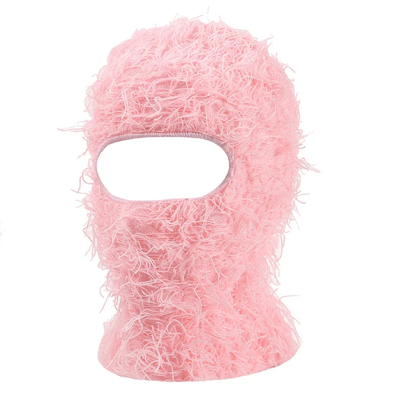 Men's Distressed Camouflage Full Face Mask Warm Winter Ski Balaclava