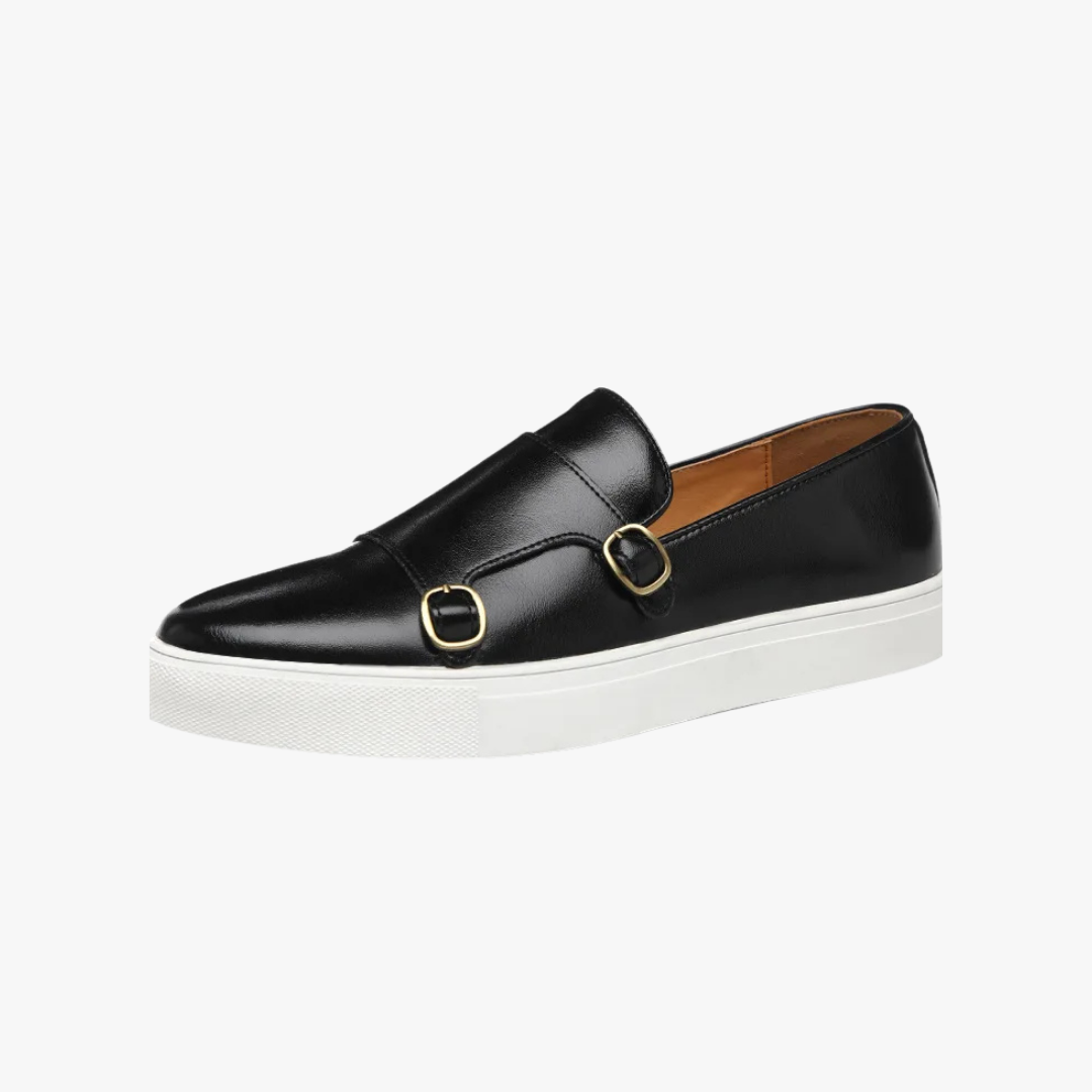 Men's Double Monk Strap Slip-On Sneakers