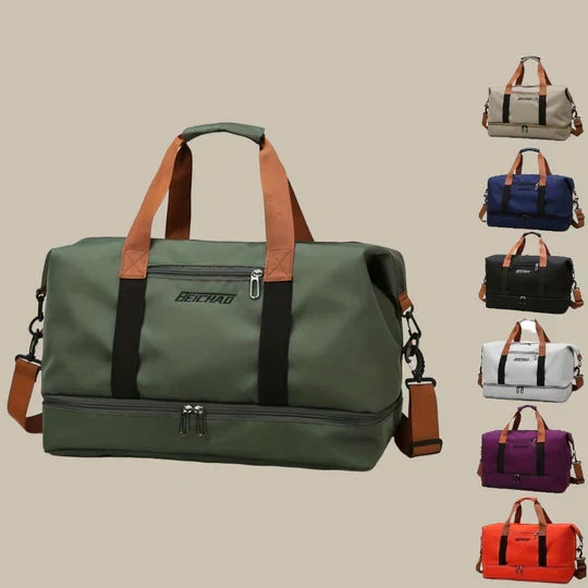 Men's Duffle Gym Bag with Shoe Compartment