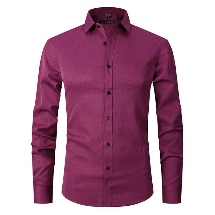 Men's Elegant Anti-Wrinkle Button-Down Shirt