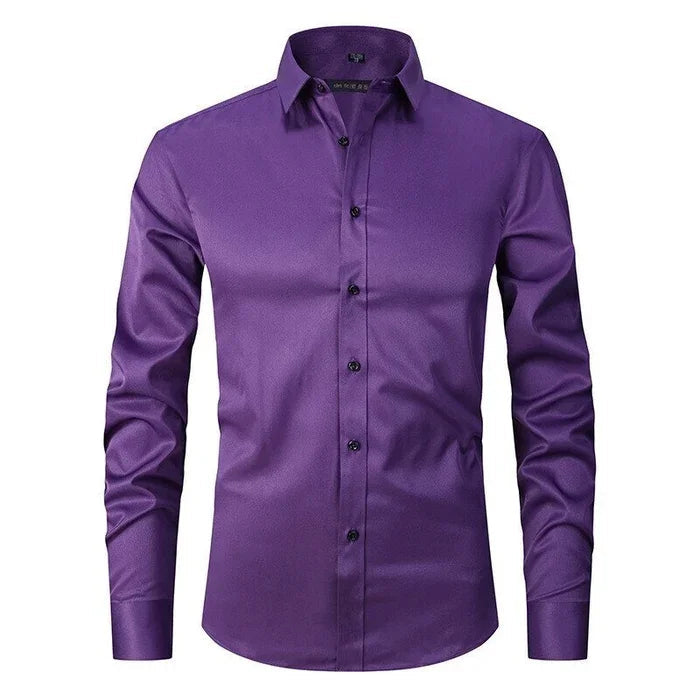 Men's Elegant Anti-Wrinkle Button-Down Shirt