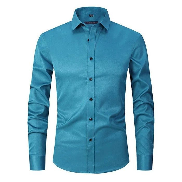 Men's Elegant Anti-Wrinkle Button-Down Shirt