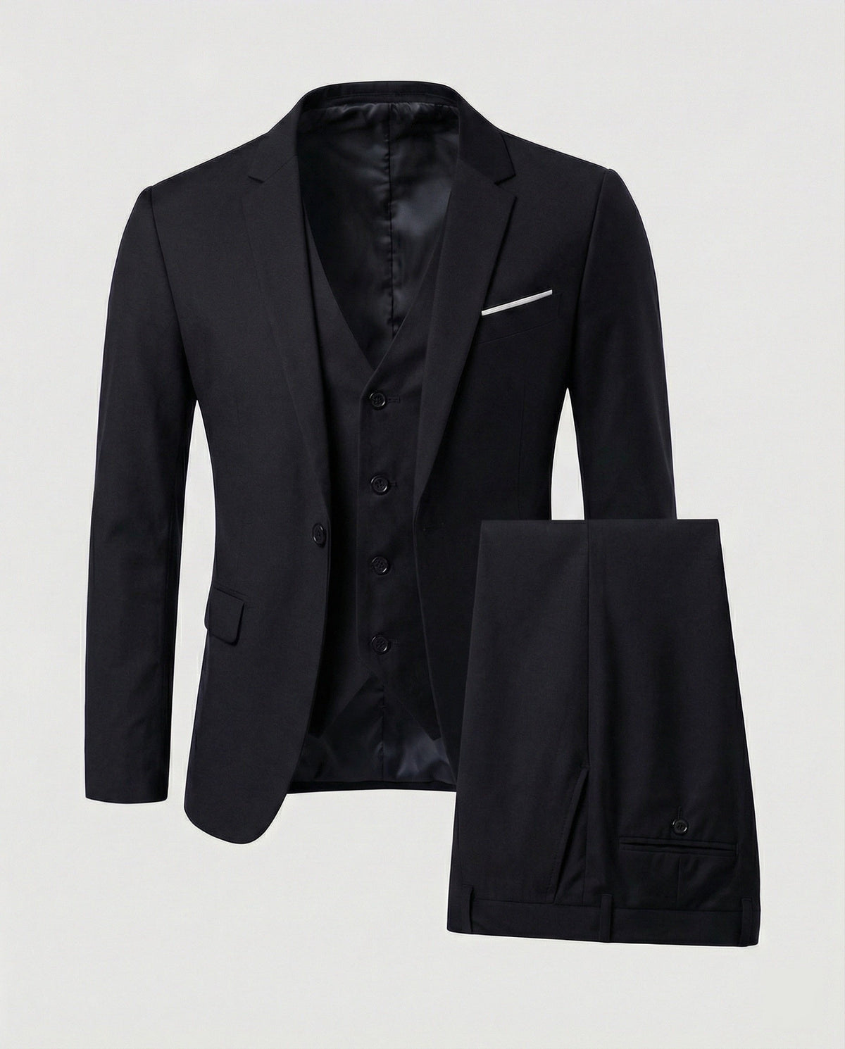 Men's Formal Three-Piece Suit for Business & Events