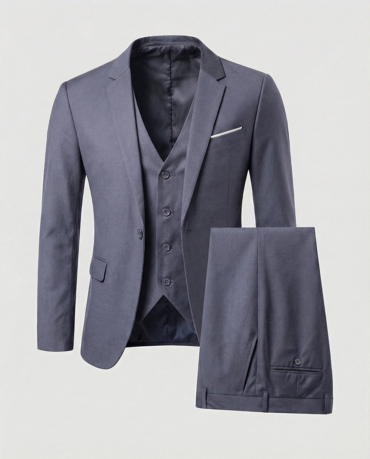 Men's Formal Three-Piece Suit for Business & Events