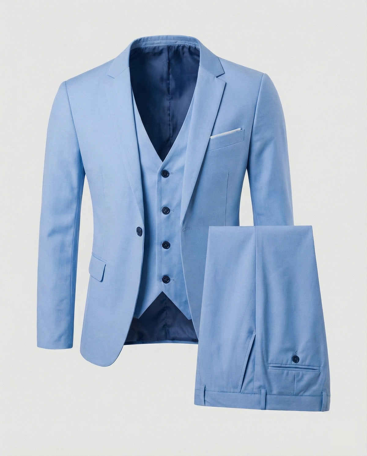 Men's Formal Three-Piece Suit for Business & Events