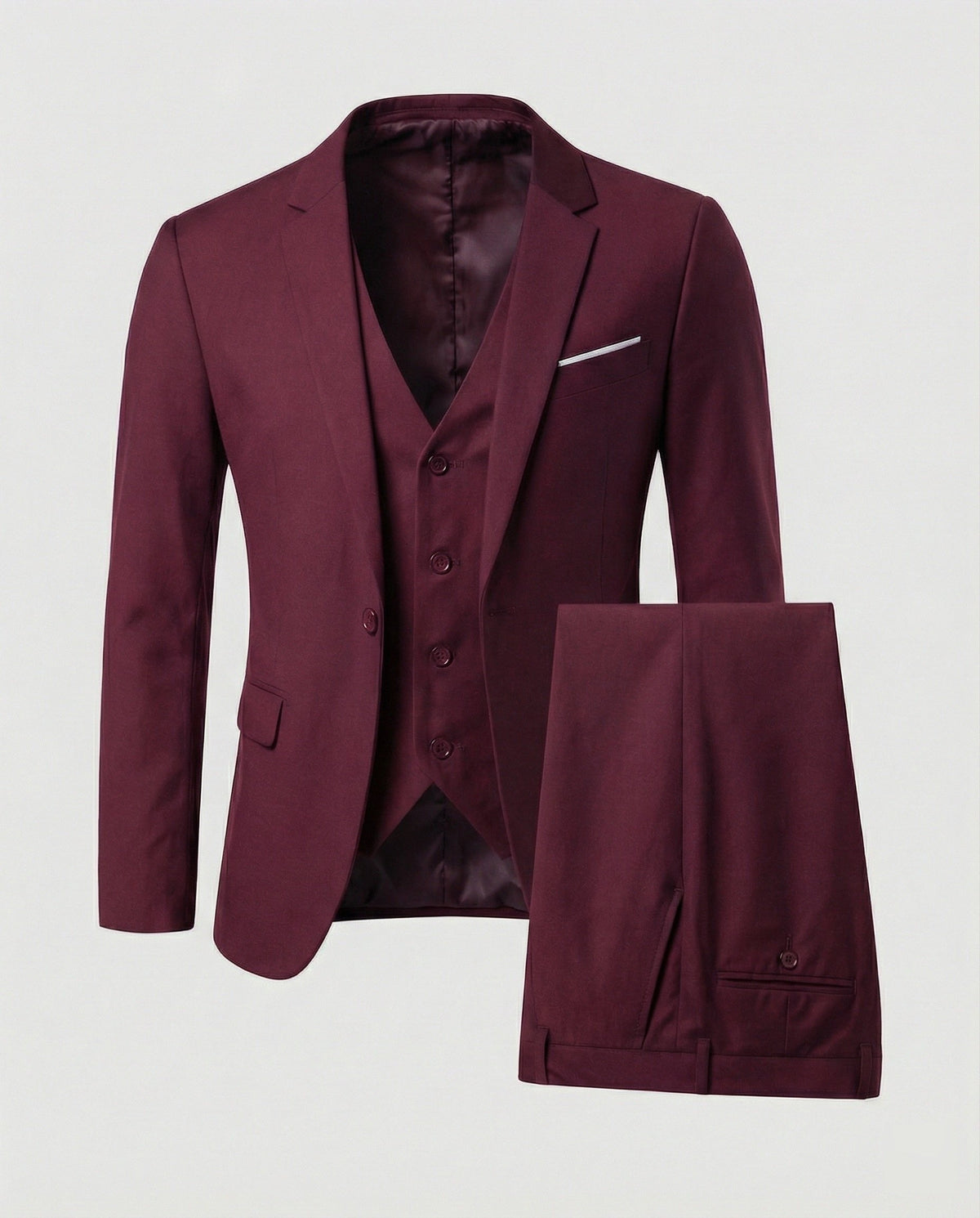Men's Formal Three-Piece Suit for Business & Events