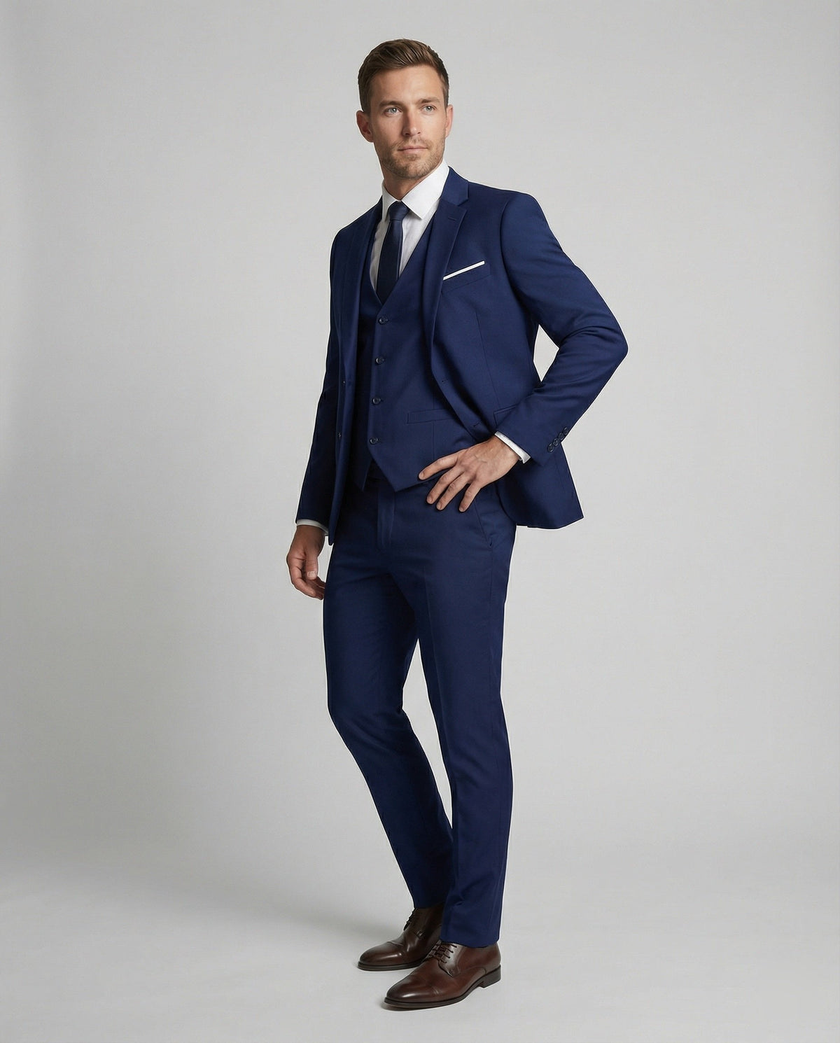Men's Formal Three-Piece Suit for Business & Events