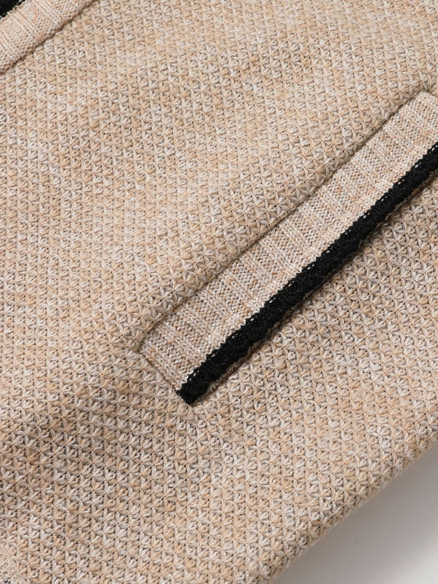 Men's Full-Zip Ribbed Knit Cardigan