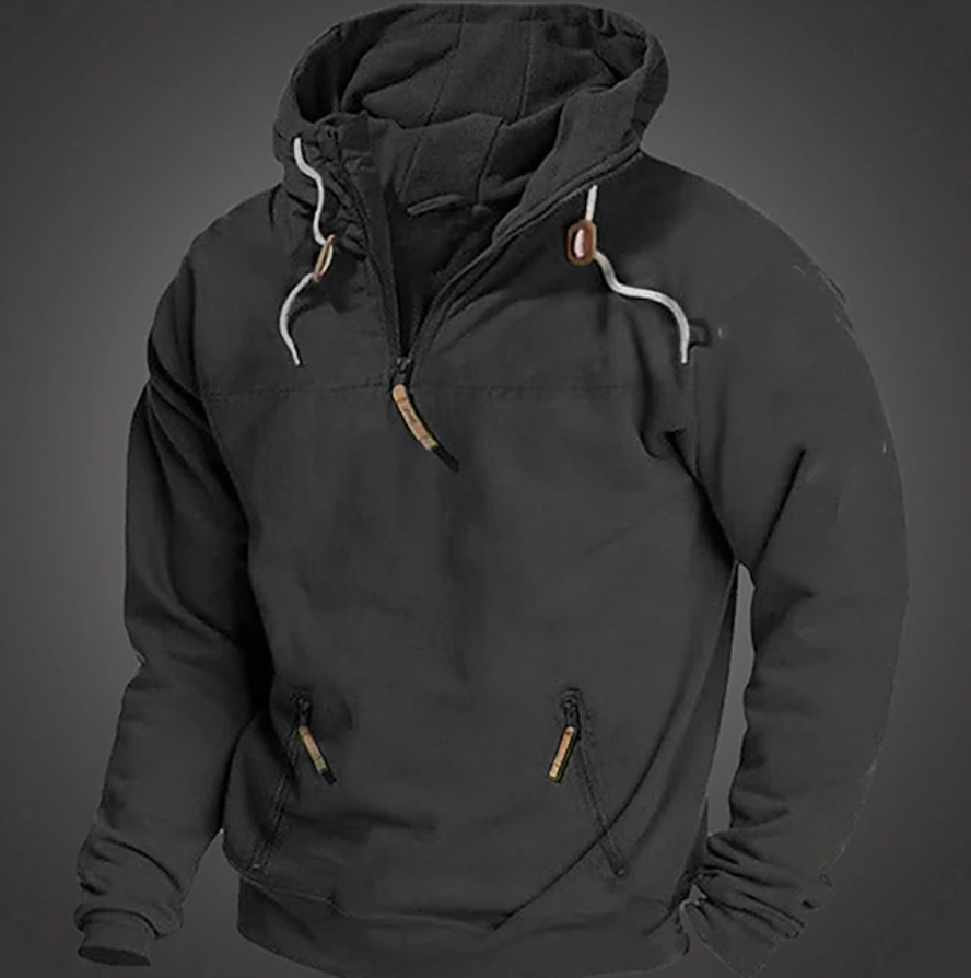 Men's Half-Zip Pullover Hoodie