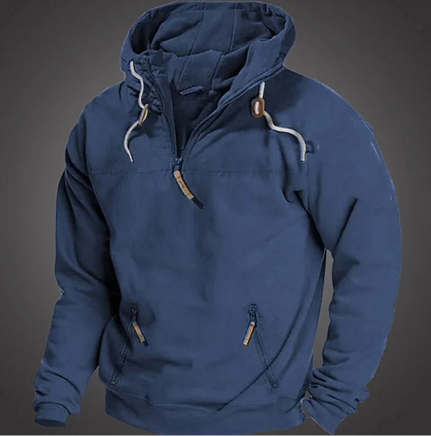Men's Half-Zip Pullover Hoodie