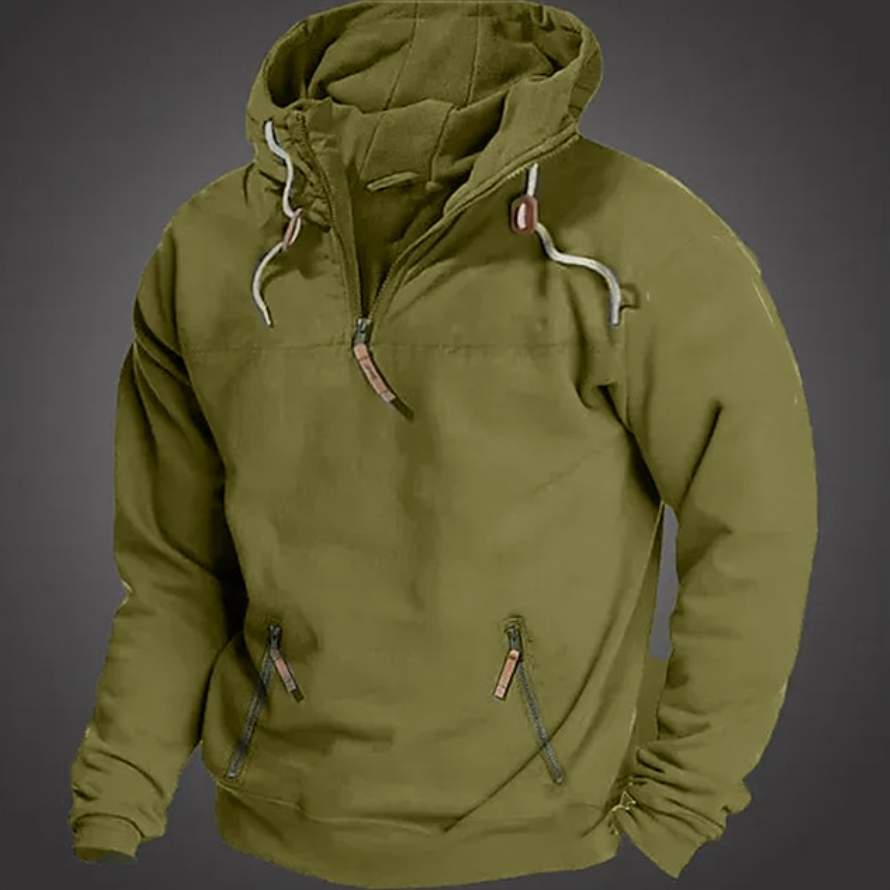 Men's Half-Zip Pullover Hoodie